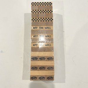 VANS Off The Wall wooden block stacking game in plastic seal. NWT